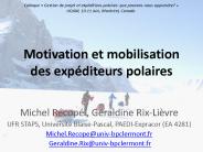 Motivation et mobilisation des exp