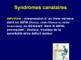 Syndromes canalaires PowerPoint PPT Presentation
