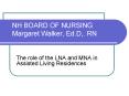 NH BOARD OF NURSING Margaret Walker, Ed.D,. RN PowerPoint PPT Presentation