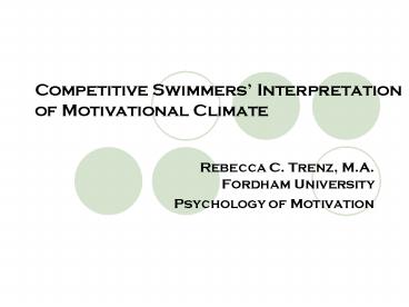 Competitive Swimmers