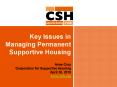 Key Issues in Managing Permanent Supportive Housing PowerPoint PPT Presentation