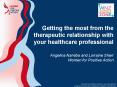 Getting the most from the therapeutic relationship with your healthcare professional  Angelina Namiba and Lorraine Sherr Women for Positive Action PowerPoint PPT Presentation