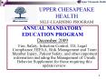 UPPER CHESAPEAKE HEALTH SELF-LEARNING PROGRAM PowerPoint PPT Presentation