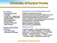 UCF Stands For Opportunity