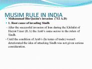 MUSIM RULE IN INDIA