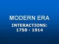 MODERN ERA PowerPoint PPT Presentation