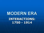 MODERN ERA