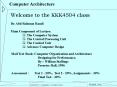 KK4504 : Computer Architecture PowerPoint PPT Presentation