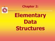 Chapter 2: Elementary Data Structures