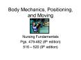 Body Mechanics, Positioning, and Moving PowerPoint PPT Presentation