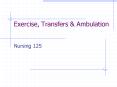 Exercise, Transfers PowerPoint PPT Presentation