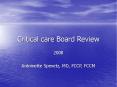 Critical care Board Review PowerPoint PPT Presentation