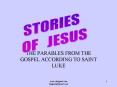 THE PARABLES FROM THE GOSPEL ACCORDING TO SAINT LUKE PowerPoint PPT Presentation