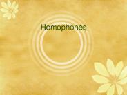 Homophones