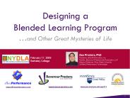 Designing a Blended Learning Program 