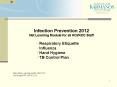 Infection Prevention 2012 PowerPoint PPT Presentation
