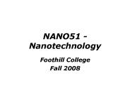 NANO51 - Nanotechnology