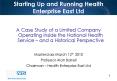 Starting Up and Running Health Enterprise East Ltd PowerPoint PPT Presentation