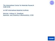 The International Center for Materials Research