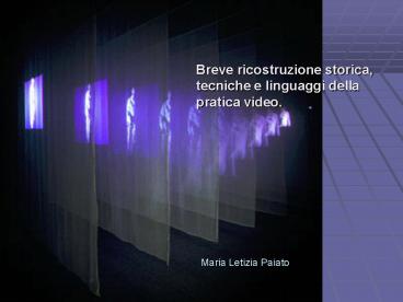 Breve ricostruzione storica,