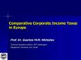 Comparative Corporate Income Taxes in Europe PowerPoint PPT Presentation