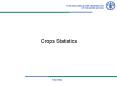 Crops Statistics PowerPoint PPT Presentation