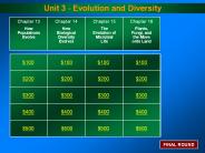 Unit 3 - Evolution and Diversity