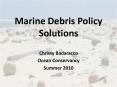 Marine Debris Policy Solutions PowerPoint PPT Presentation