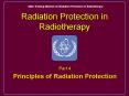 Radiation Protection in Radiotherapy PowerPoint PPT Presentation