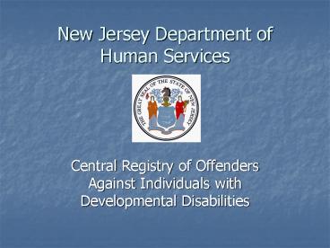 New Jersey Department of Human Services
