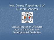 New Jersey Department of Human Services