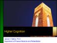 Higher Cognition PowerPoint PPT Presentation