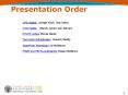 Presentation Order PowerPoint PPT Presentation