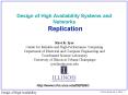 Design of High Availability Systems and Networks Replication PowerPoint PPT Presentation