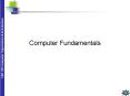 Computer Fundamentals PowerPoint PPT Presentation