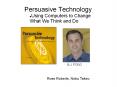 Persuasive Technology PowerPoint PPT Presentation
