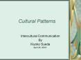 Cultural Patterns PowerPoint PPT Presentation