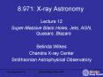 8.971: X-ray Astronomy PowerPoint PPT Presentation