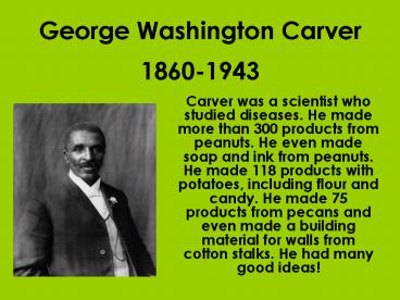 George Washington Carver