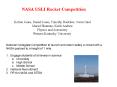 NASA USLI Rocket Competition PowerPoint PPT Presentation