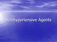 Antihypertensive Agents PowerPoint PPT Presentation