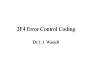 3F4 Error Control Coding