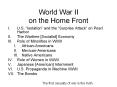 World War II on the Home Front PowerPoint PPT Presentation