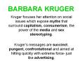 BARBARA KRUGER PowerPoint PPT Presentation