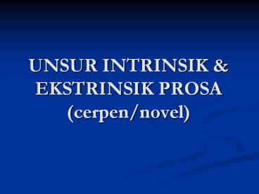UNSUR INTRINSIK