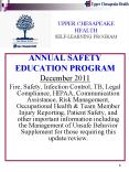 UPPER CHESAPEAKE HEALTH SELF-LEARNING PROGRAM PowerPoint PPT Presentation
