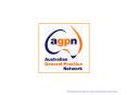 AGPN acknowledges the financial support of the Australian Government Department of Health and Ageing PowerPoint PPT Presentation