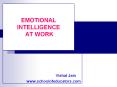 EMOTIONAL INTELLIGENCE AT WORK PowerPoint PPT Presentation