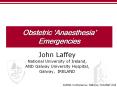Obstetric  PowerPoint PPT Presentation