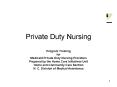 Private Duty Nursing PowerPoint PPT Presentation